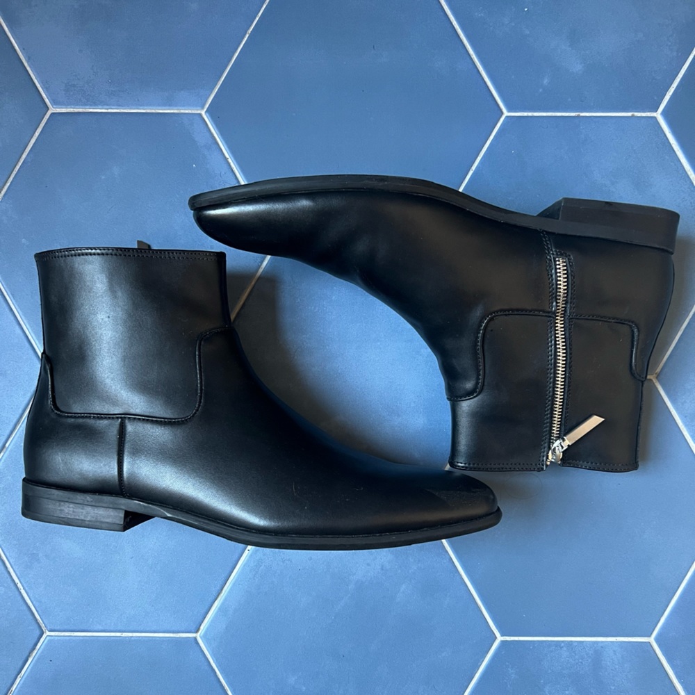 Men’s Calvin Klein Llewin Leather Chelsea Boots sz 12